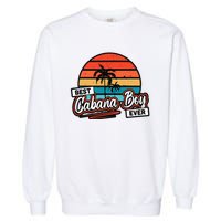 Colorful Sunset Palm Tree Best Cabana Garment-Dyed Sweatshirt