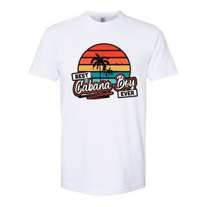 Colorful Sunset Palm Tree Best Cabana Softstyle CVC T-Shirt