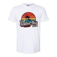 Colorful Sunset Palm Tree Best Cabana Softstyle CVC T-Shirt