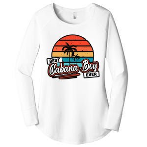 Colorful Sunset Palm Tree Best Cabana Women's Perfect Tri Tunic Long Sleeve Shirt