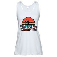 Colorful Sunset Palm Tree Best Cabana Ladies Essential Flowy Tank