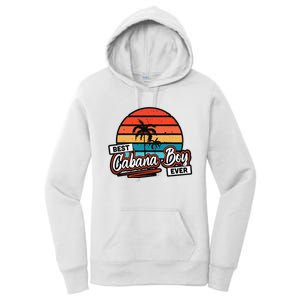 Colorful Sunset Palm Tree Best Cabana Women's Pullover Hoodie