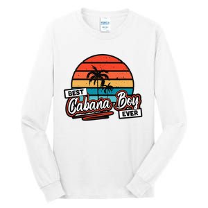 Colorful Sunset Palm Tree Best Cabana Tall Long Sleeve T-Shirt