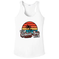 Colorful Sunset Palm Tree Best Cabana Ladies PosiCharge Competitor Racerback Tank