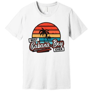 Colorful Sunset Palm Tree Best Cabana Premium T-Shirt