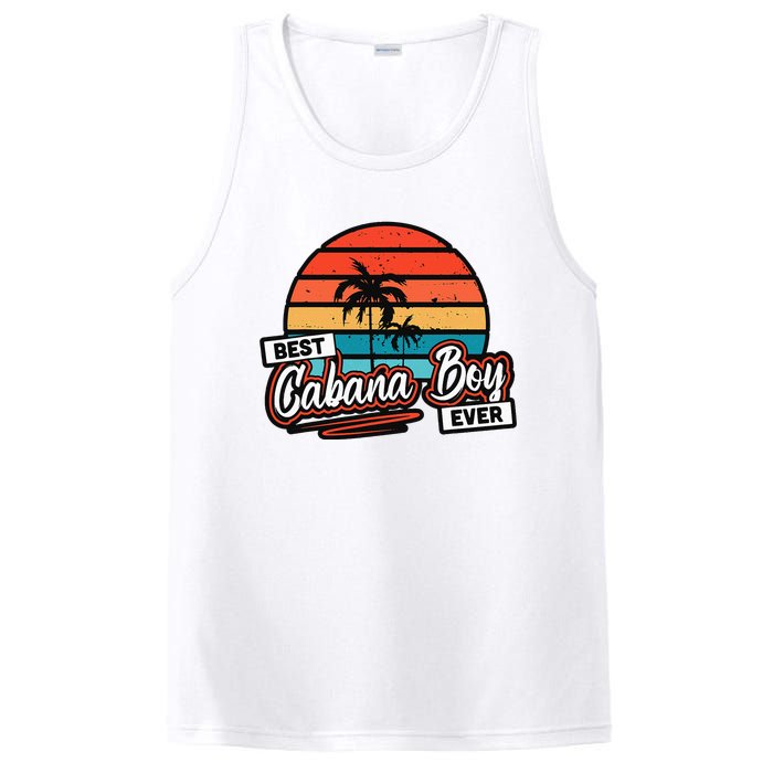 Colorful Sunset Palm Tree Best Cabana PosiCharge Competitor Tank