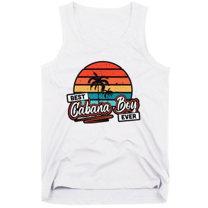 Colorful Sunset Palm Tree Best Cabana Tank Top