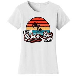 Colorful Sunset Palm Tree Best Cabana Women's T-Shirt