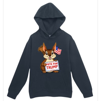 Cute Squirrel Pets For Trump Urban Pullover Hoodie