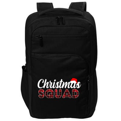 Christmas Squad Plaid Santa Impact Tech Backpack