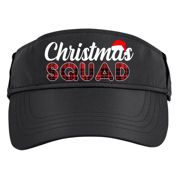 Christmas Squad Plaid Santa Adult Drive Performance Visor