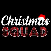 Christmas Squad Plaid Santa Flatbill Hat