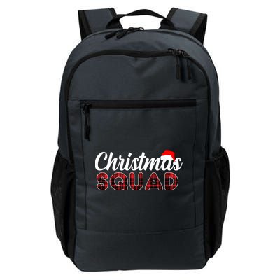 Christmas Squad Plaid Santa Daily Commute Backpack