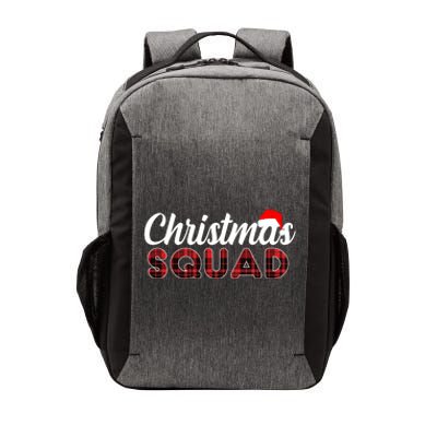 Christmas Squad Plaid Santa Vector Backpack