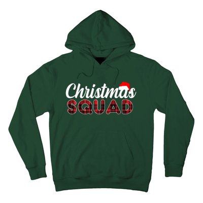 Christmas Squad Plaid Santa Hoodie