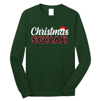 Christmas Squad Plaid Santa Long Sleeve Shirt