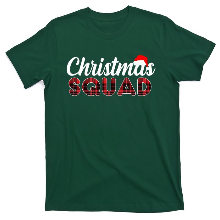 Christmas Squad Plaid Santa T-Shirt