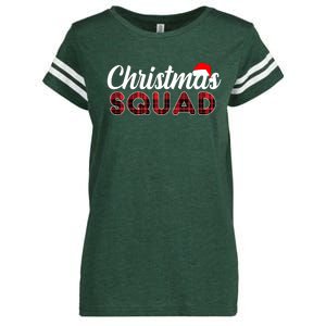 Christmas Squad Plaid Santa Enza Ladies Jersey Football T-Shirt