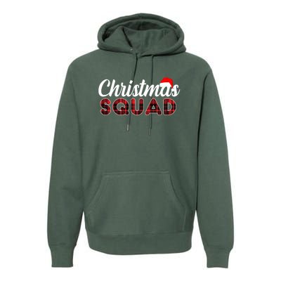 Christmas Squad Plaid Santa Premium Hoodie