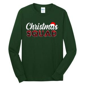 Christmas Squad Plaid Santa Tall Long Sleeve T-Shirt