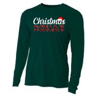 Christmas Squad Plaid Santa Cooling Performance Long Sleeve Crew