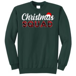 Christmas Squad Plaid Santa Tall Sweatshirt