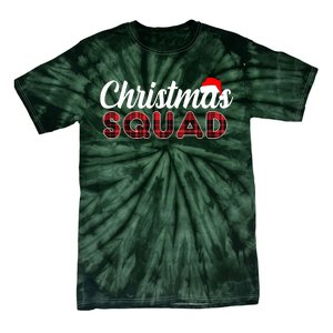 Christmas Squad Plaid Santa Tie-Dye T-Shirt