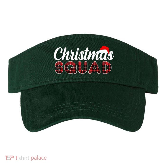Christmas Squad Plaid Santa Visor