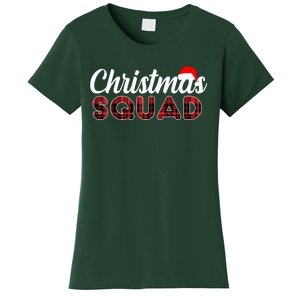 Christmas Squad Plaid Santa Women's T-Shirt