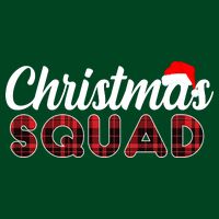 Christmas Squad Plaid Santa Womens T-Shirt