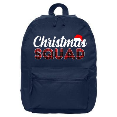 Christmas Squad Plaid Santa 16 in Basic Backpack