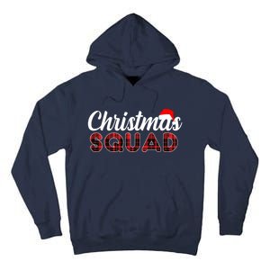 Christmas Squad Plaid Santa Tall Hoodie