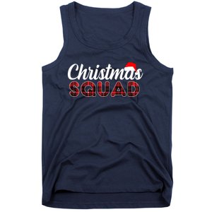 Christmas Squad Plaid Santa Tank Top