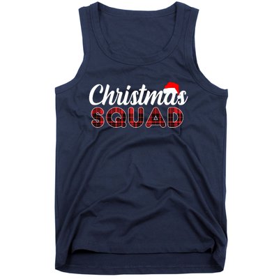 Christmas Squad Plaid Santa Tank Top