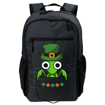 Cute Saint Patrick's Day Ant With Green Hat In Pocket Daily Commute Backpack