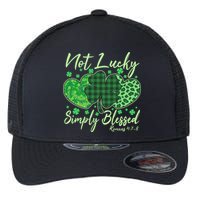 Cute St. Patrick's Day Not Lucky Simply Blessed Romans 4: 78 Flexfit Unipanel Trucker Cap