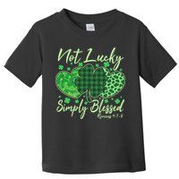 Cute St. Patrick's Day Not Lucky Simply Blessed Romans 4: 78 Toddler T-Shirt