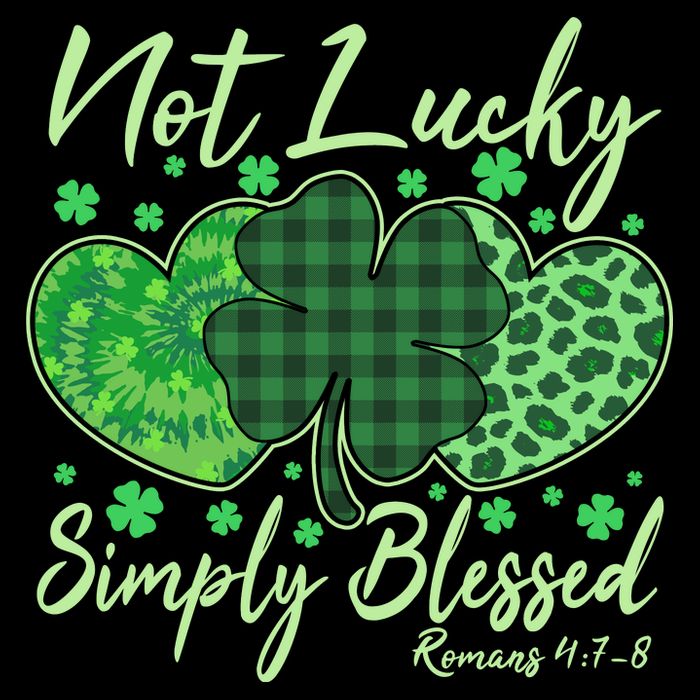 Cute St. Patrick's Day Not Lucky Simply Blessed Romans 4: 78 Wool Snapback Cap