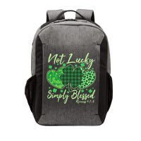 Cute St. Patrick's Day Not Lucky Simply Blessed Romans 4: 78 Vector Backpack