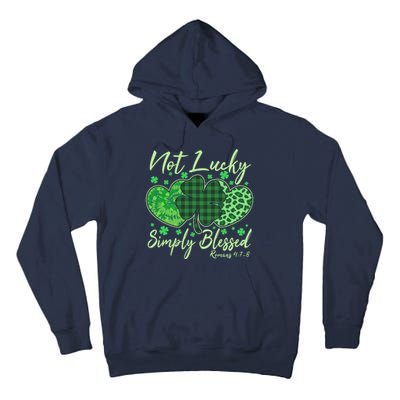 Cute St. Patrick's Day Not Lucky Simply Blessed Romans 4: 78 Tall Hoodie