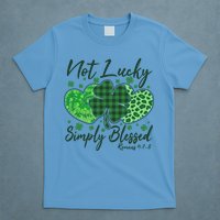 Cute St. Patrick's Day Not Lucky Simply Blessed Romans 4: 78 T-Shirt
