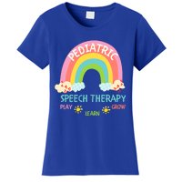 Cute Spring Pediatric Speech Therapy Slp Rainbow Therapist Gift Women's T-Shirt