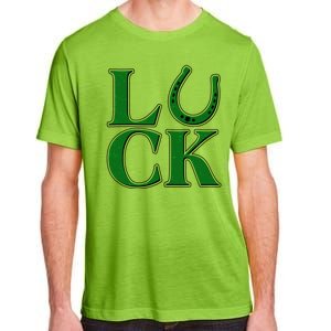 Cool St Patrick's Day Luck Lucky Horseshoe Adult ChromaSoft Performance T-Shirt