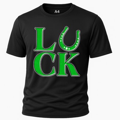 Cool St Patrick's Day Luck Lucky Horseshoe Performance Shirt
