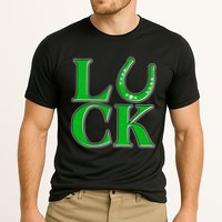 Cool St Patrick's Day Luck Lucky Horseshoe Cooling Performance Crew T-Shirt