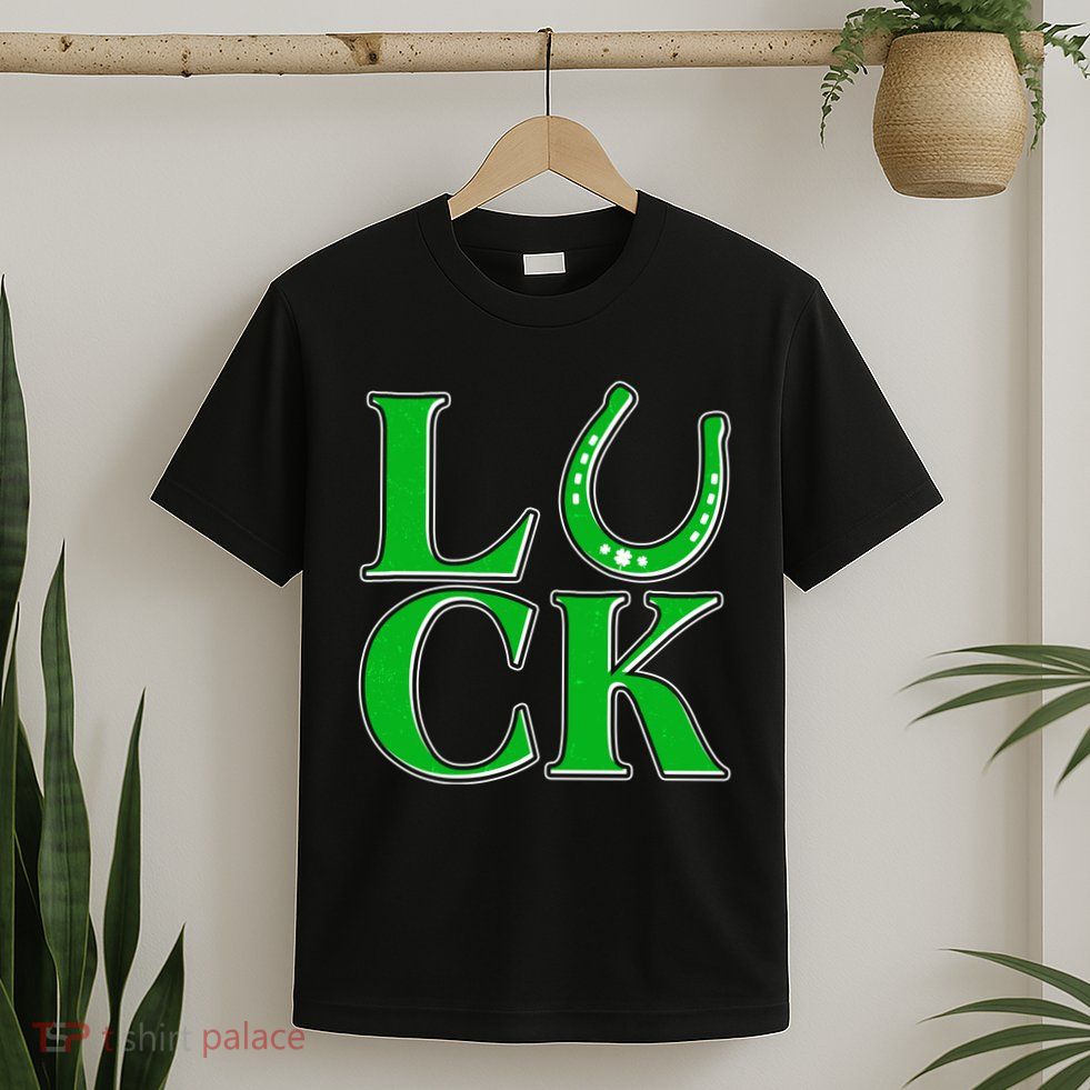 Cool St Patrick's Day Luck Lucky Horseshoe T-Shirt