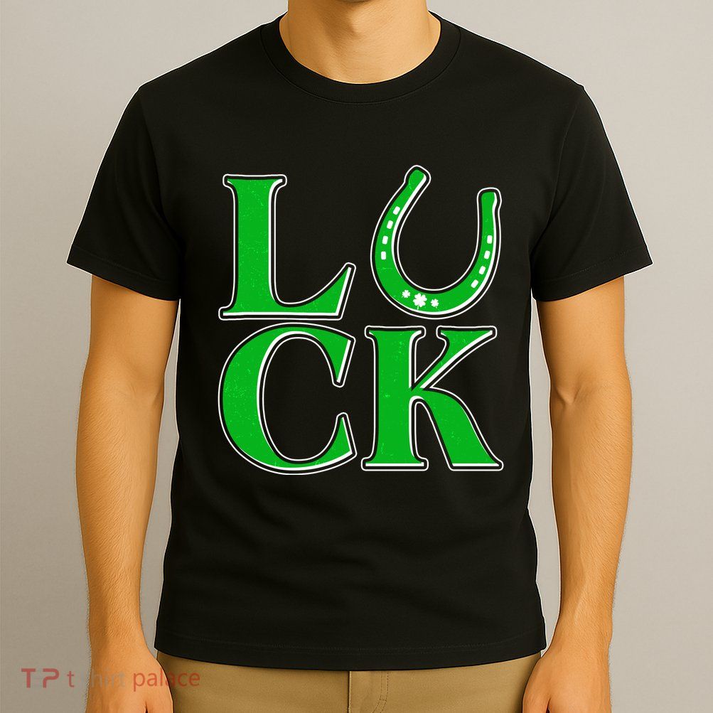 Cool St Patrick's Day Luck Lucky Horseshoe T-Shirt