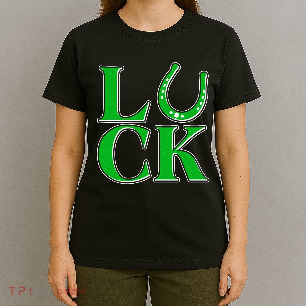 Cool St Patrick's Day Luck Lucky Horseshoe T-Shirt