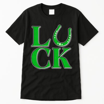 Cool St Patrick's Day Luck Lucky Horseshoe Tall T-Shirt