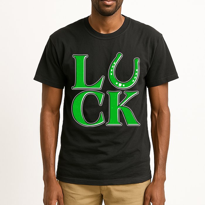 Cool St Patrick's Day Luck Lucky Horseshoe Tall T-Shirt